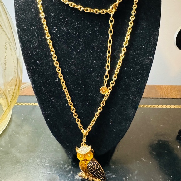 Long Statement Necklace. Owl. By Talbots - Picture 7 of 8